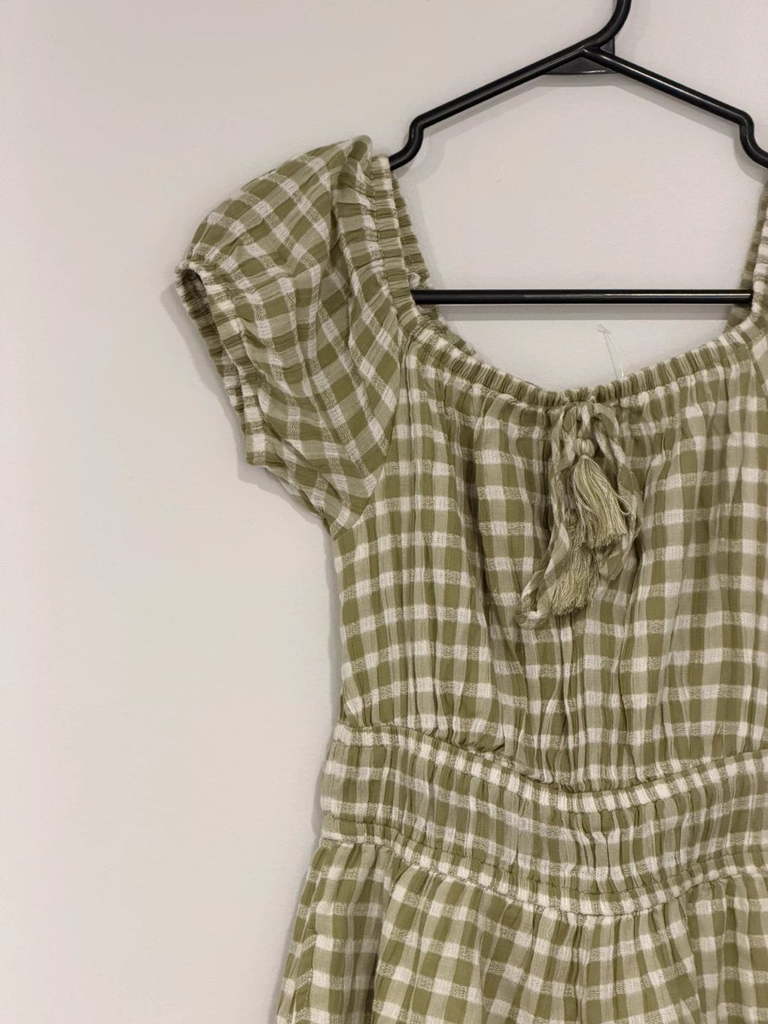 Green Gingham Romper - photo 2