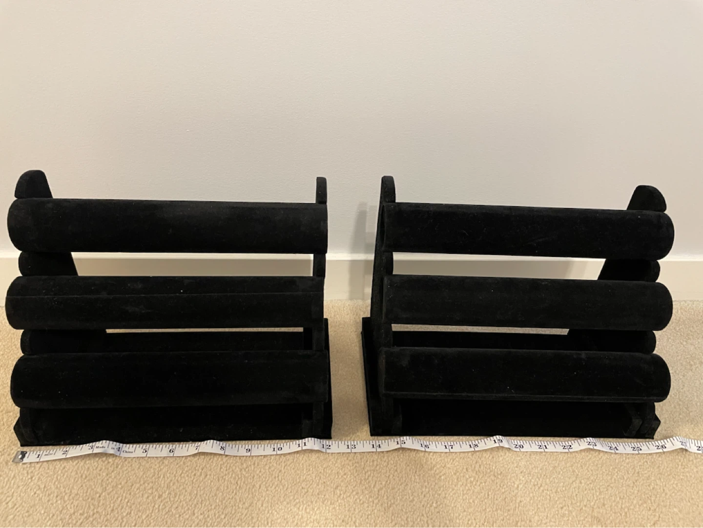 Black Velvet Jewelry Display Stands