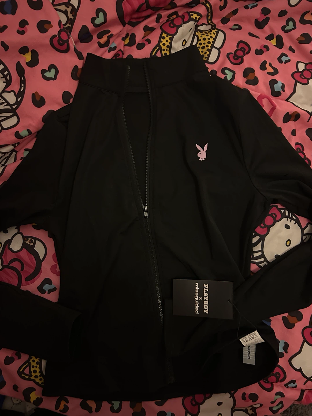 playboy x missguided black define jacket🩷🖤
