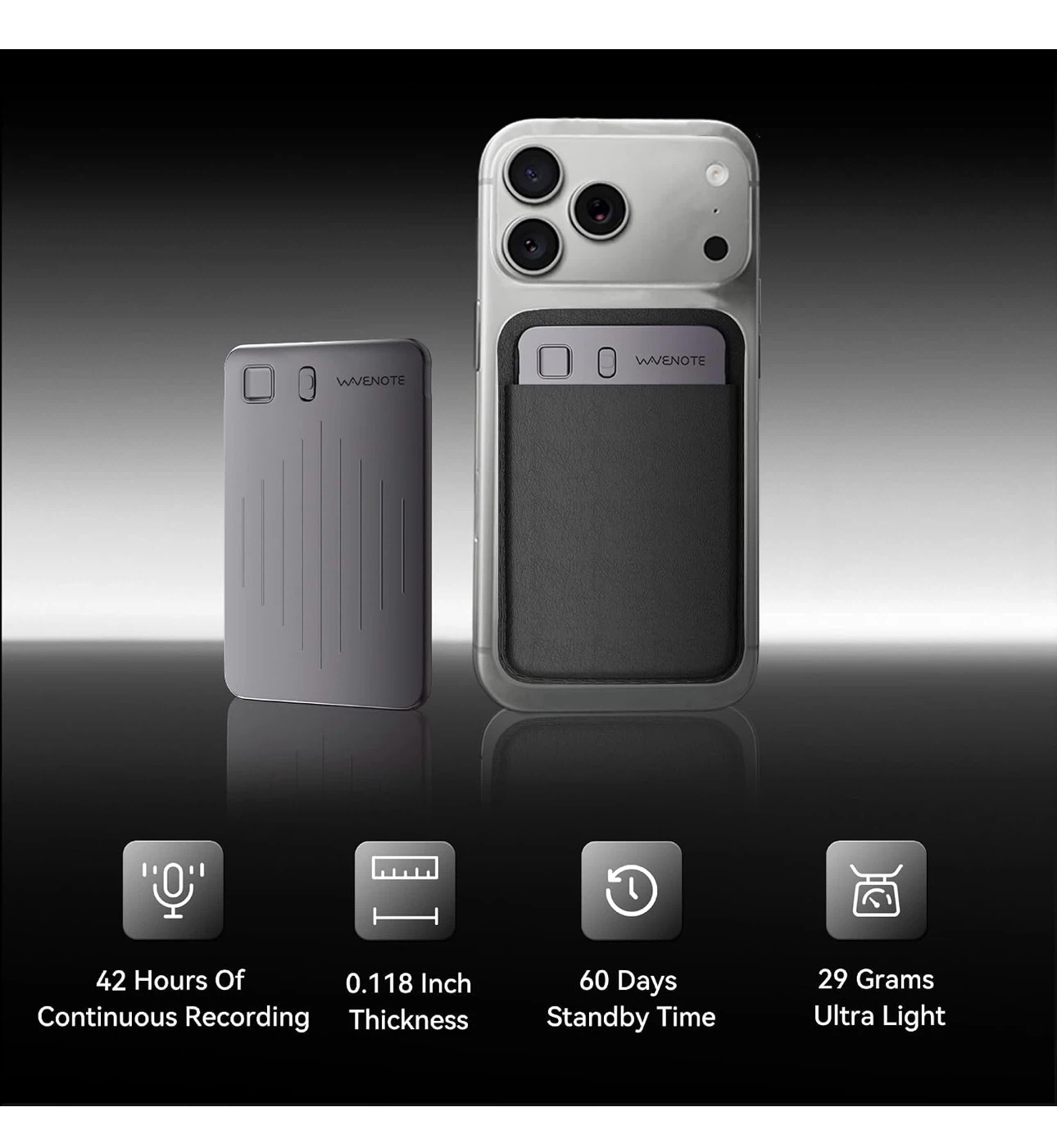 WaveNote AI Voice Recorder 64GB - photo 2