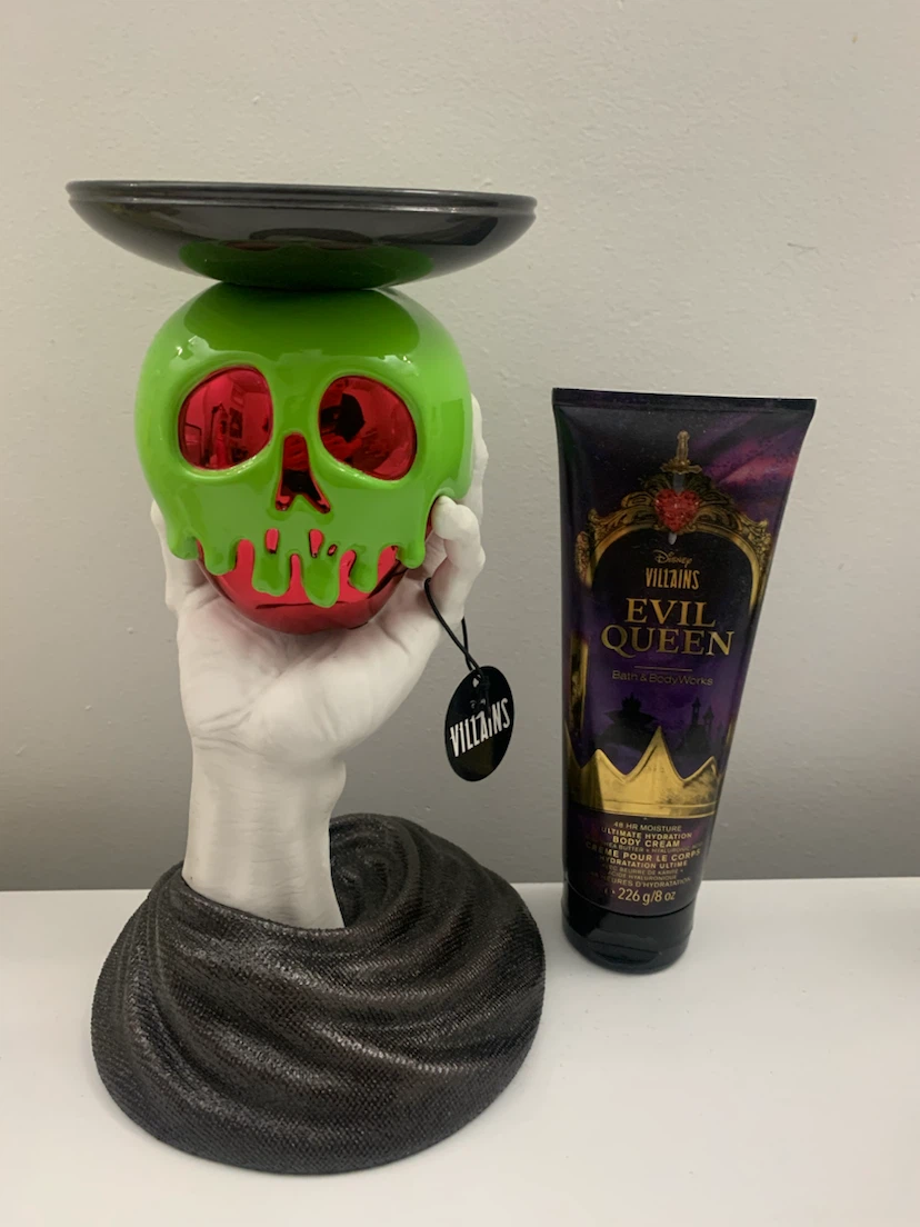 Bath & Body Works Evil Queen Candle Holder and Body Cream