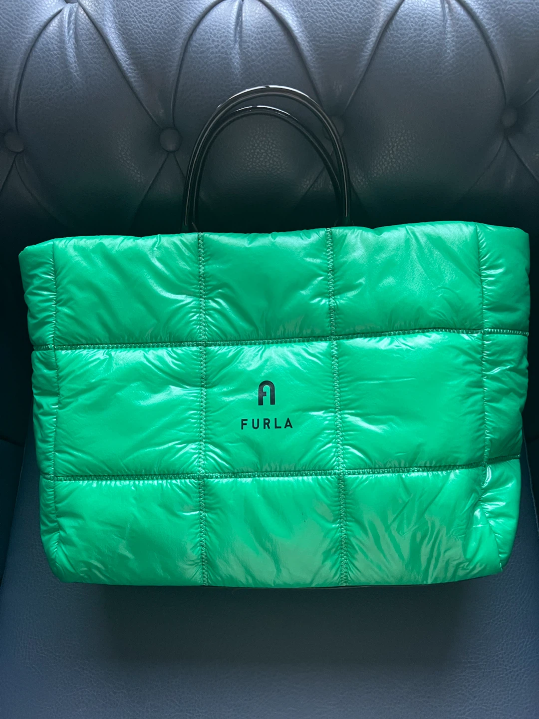 Furla Puffer Tote Bag - Green