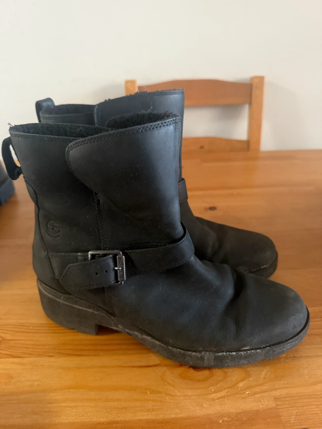 Timberland Black Leather Motorcycle Boots - photo 2