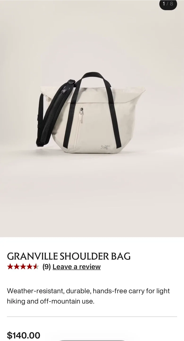 Arc'teryx Granville Shoulder Bag - Sea Salt - photo 4
