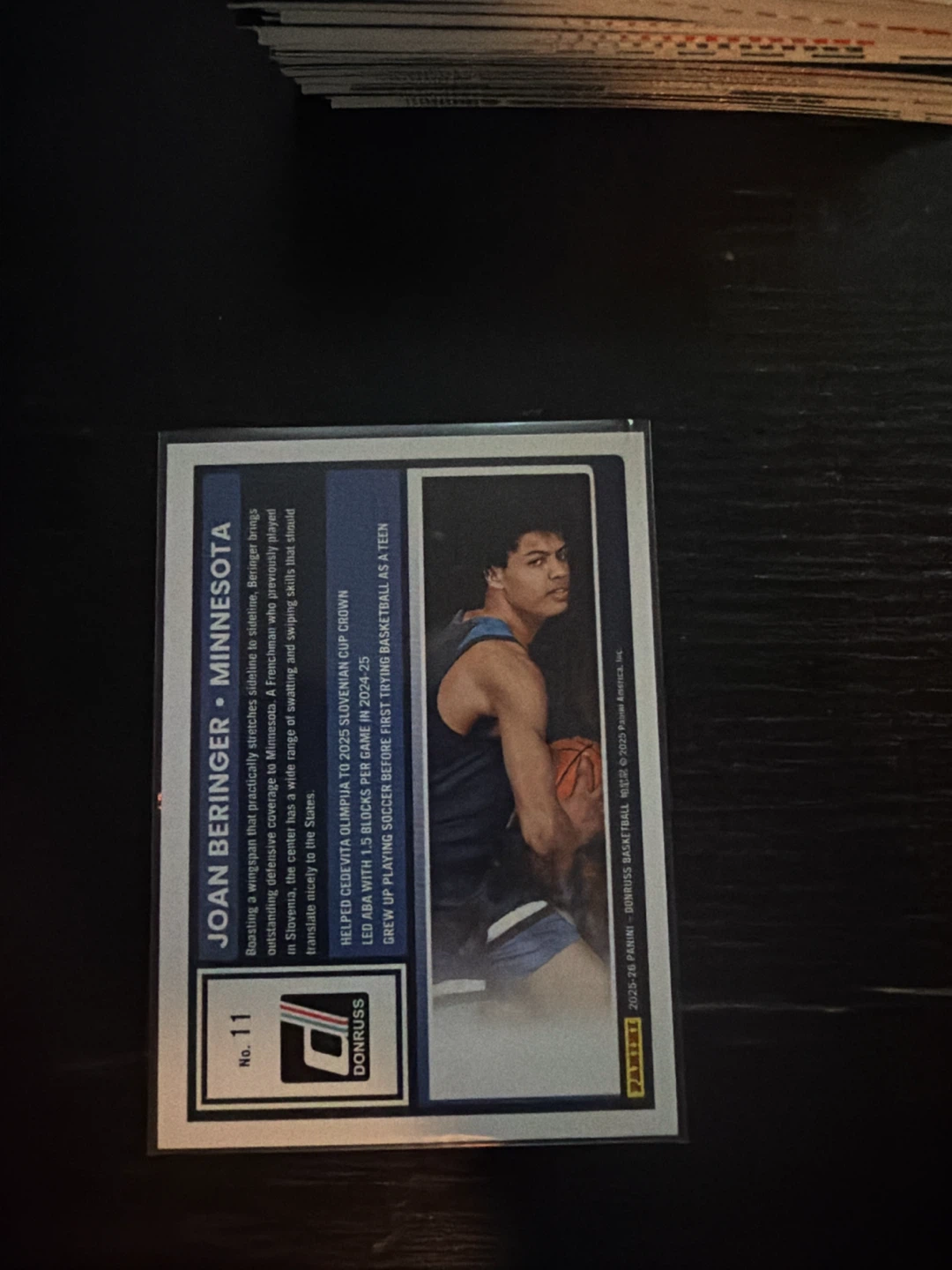 Donruss Joan Beringer Minnesota Rookie Card - photo 2