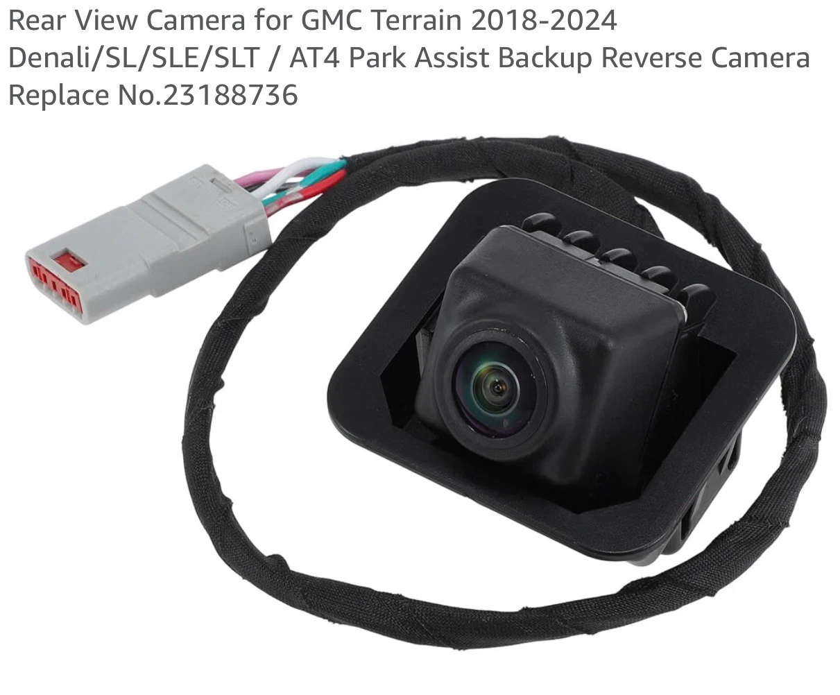 Rear View Backup Camera for GMC Terrain 2018-2024 GMC