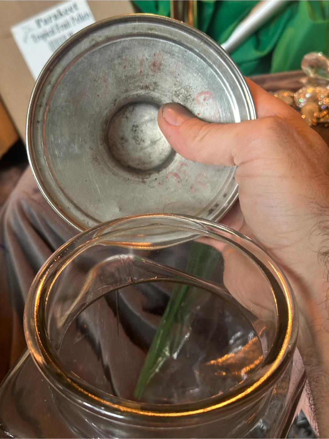 Antique store display candy jar - photo 4