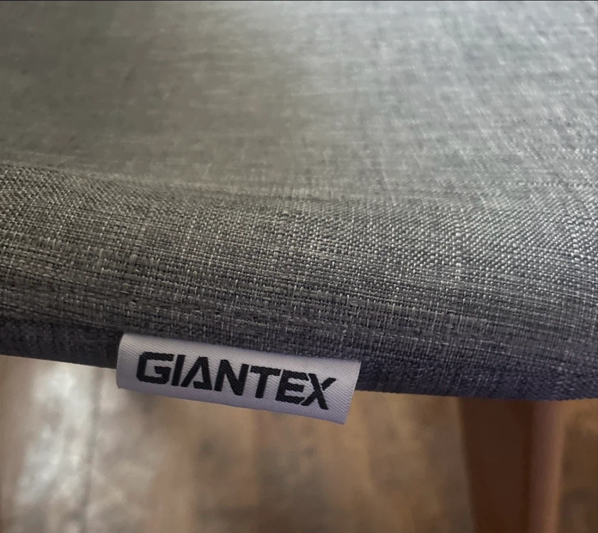 GIANTEX Grey Fabric Chair with Wooden Legs - photo 4