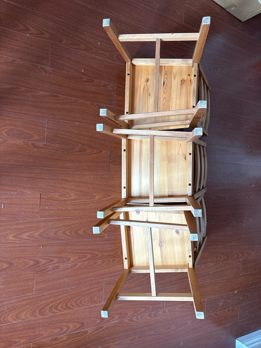 3 wooden chairs - photo 5