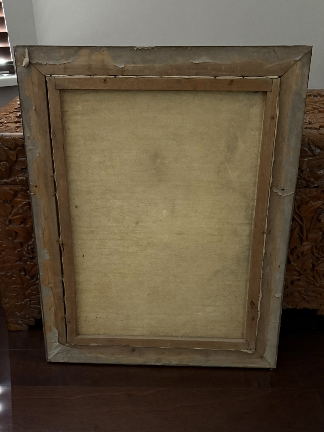 Vintage Framed Hand Painting Portrait - photo 3