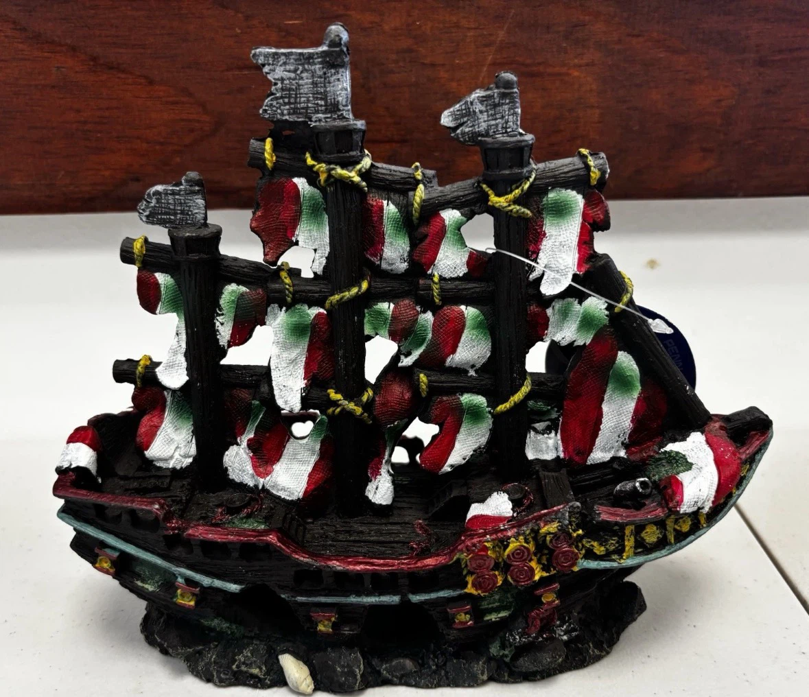 Pirate Ship Decoration with Skulls and Flags - photo 2