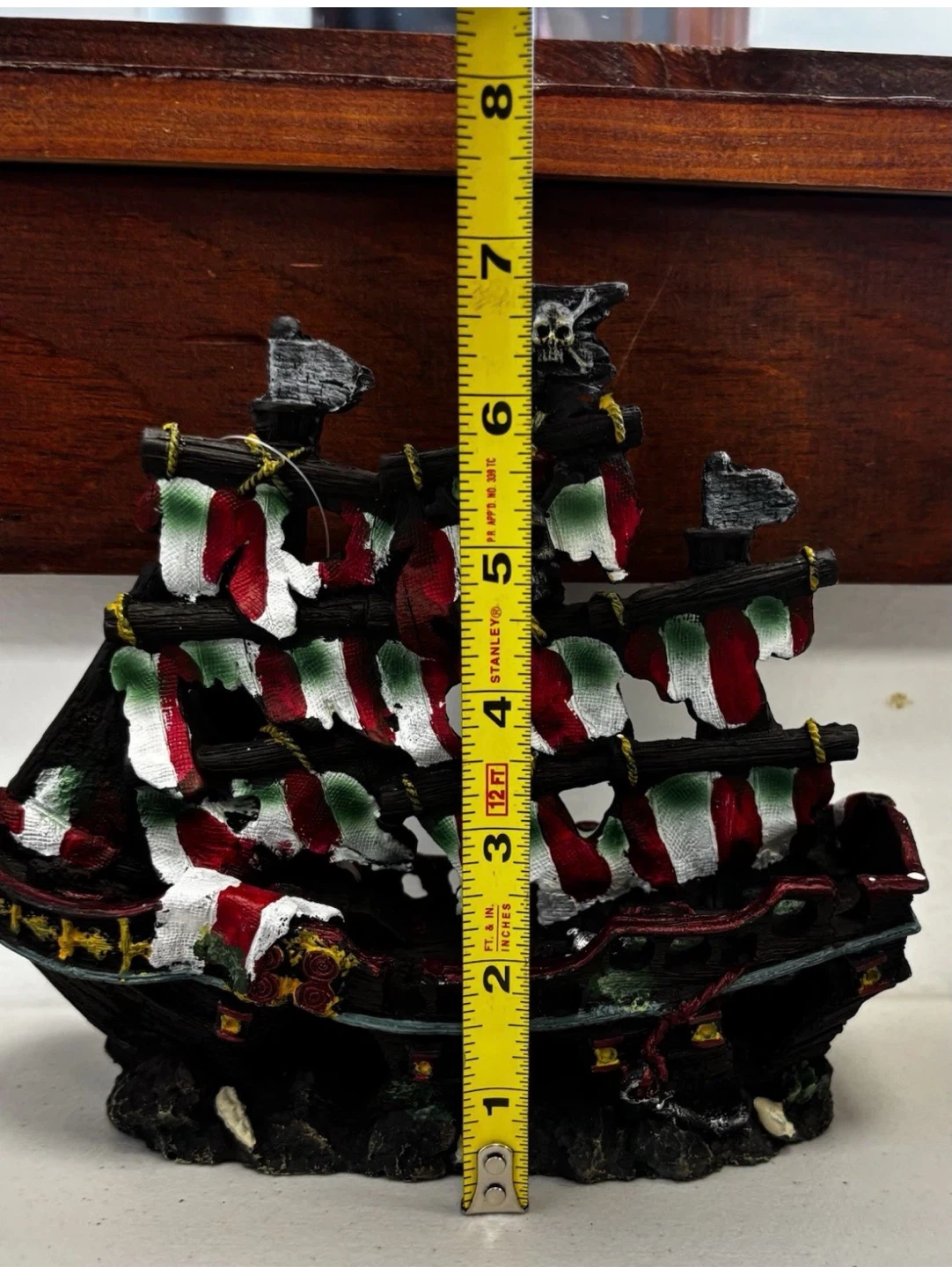 Pirate Ship Decoration with Skulls and Flags - photo 4