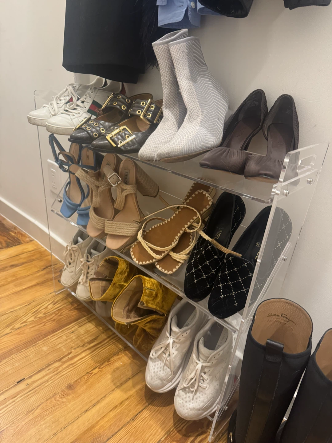 3-Tier Acrylic Shoe Rack Organizer - photo 2