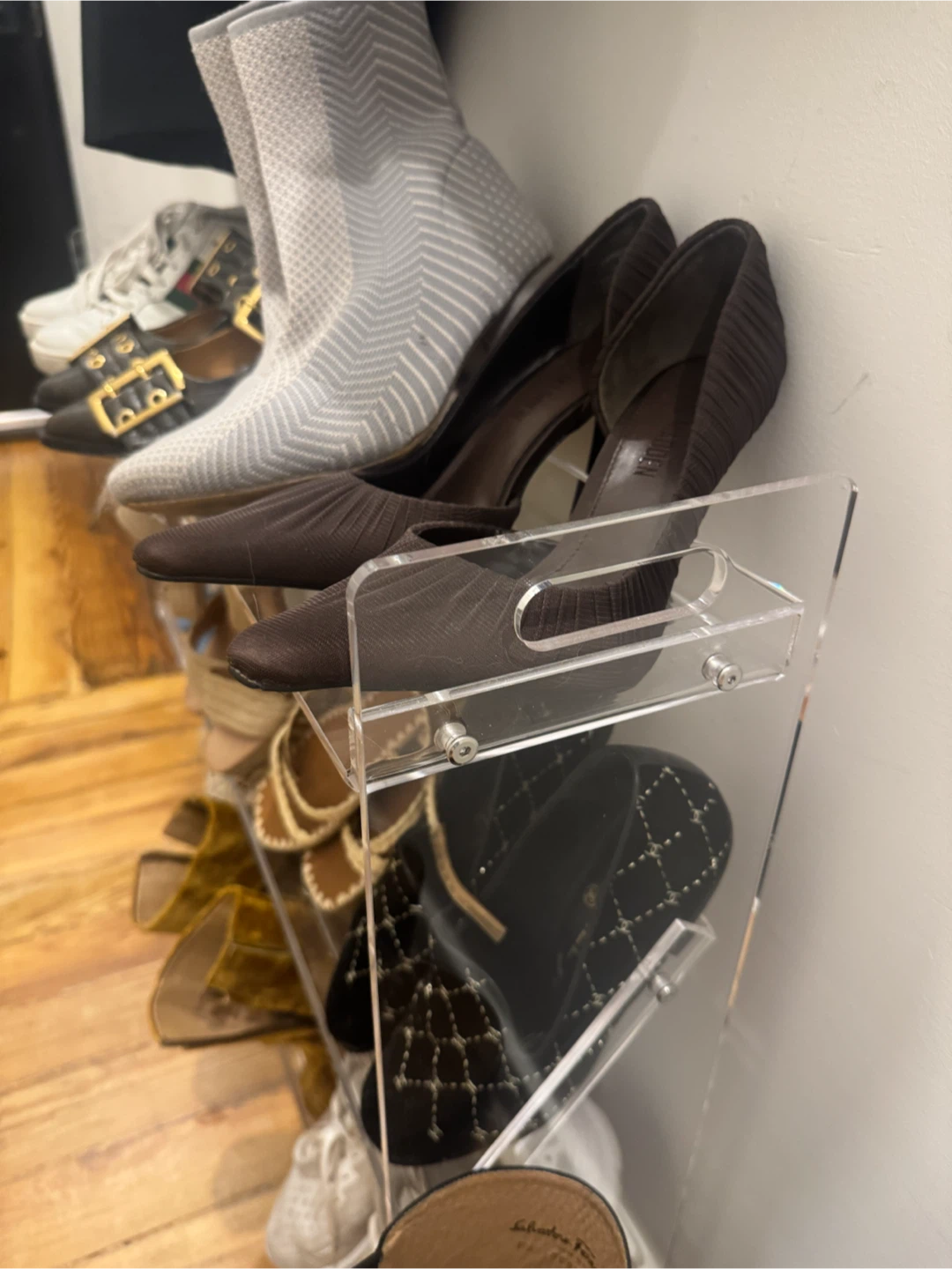 3-Tier Acrylic Shoe Rack Organizer - photo 3