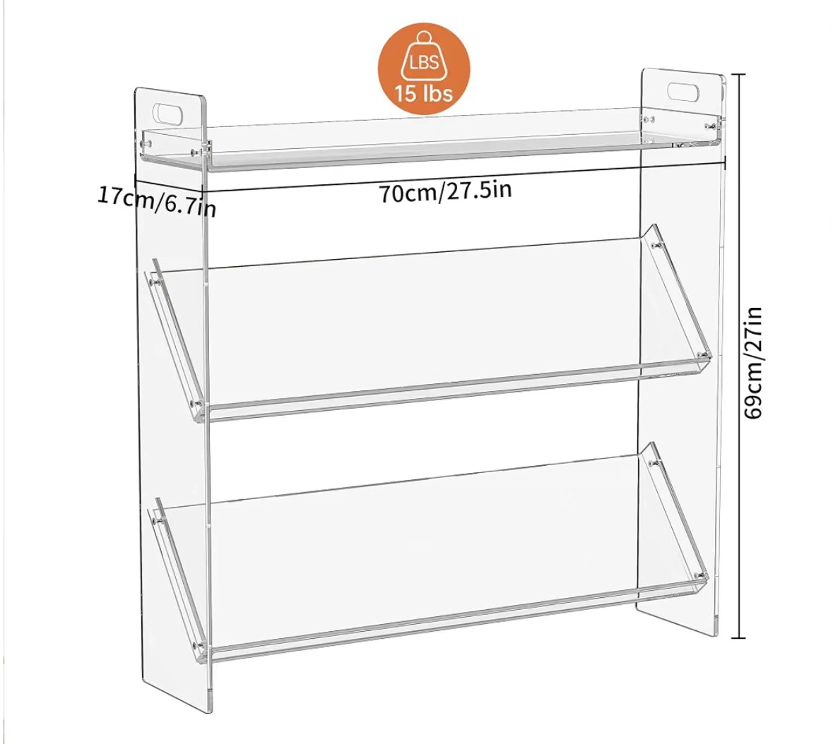 3-Tier Acrylic Shoe Rack Organizer - photo 4