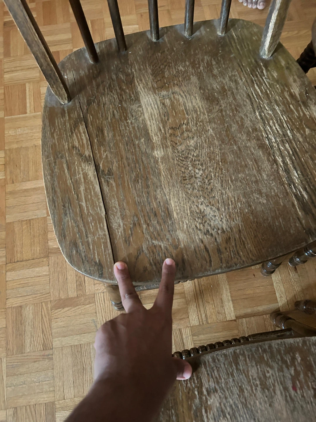 Wooden Dining Chairs (Set of 3) - photo 2
