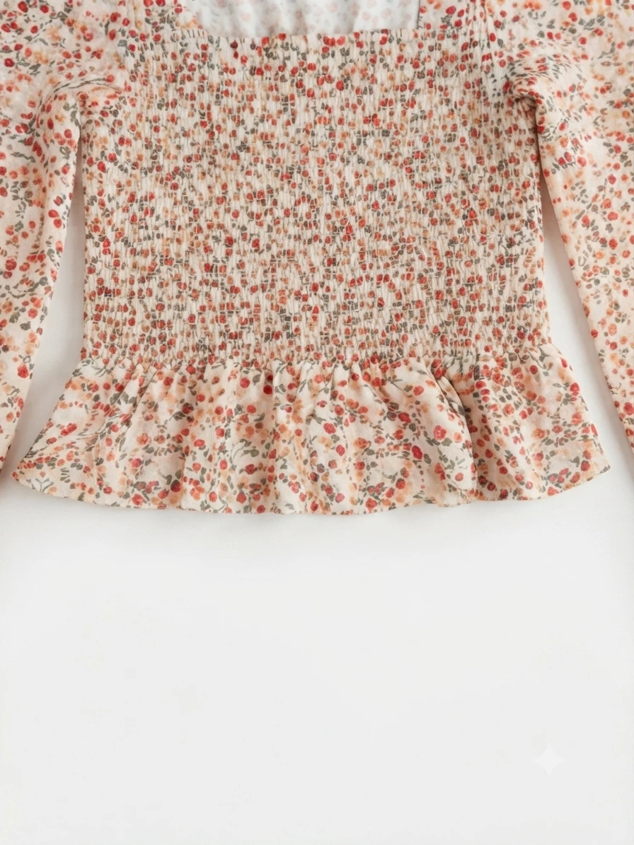 Set of 2 Chic Smocked Floral Tops ( unworn ) - photo 3