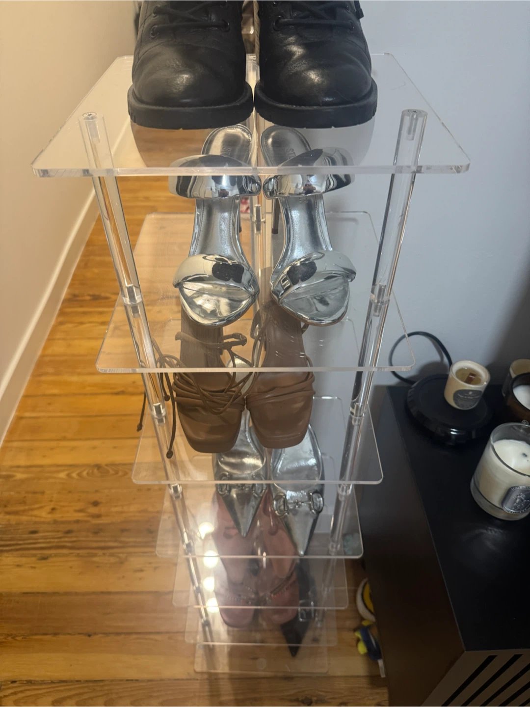 Acrylic 7 Tier Vertical Shoe Rack Organizer - photo 4