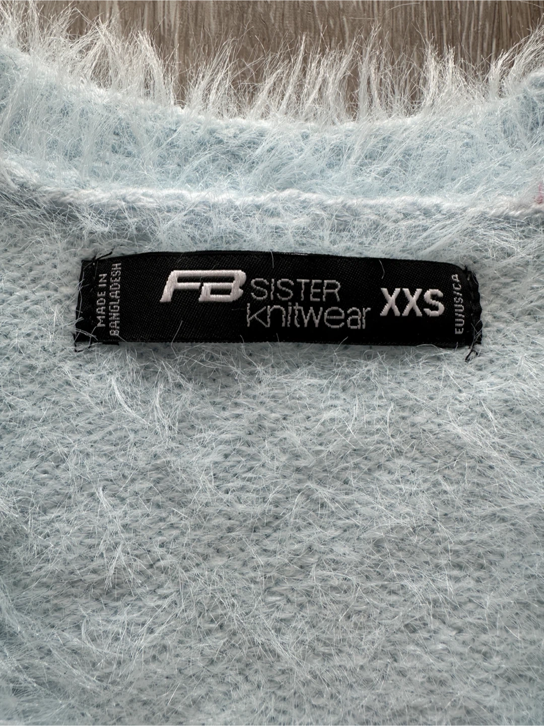 FB Sister Knitwear Light Blue Fuzzy Cardigan XXS - photo 2