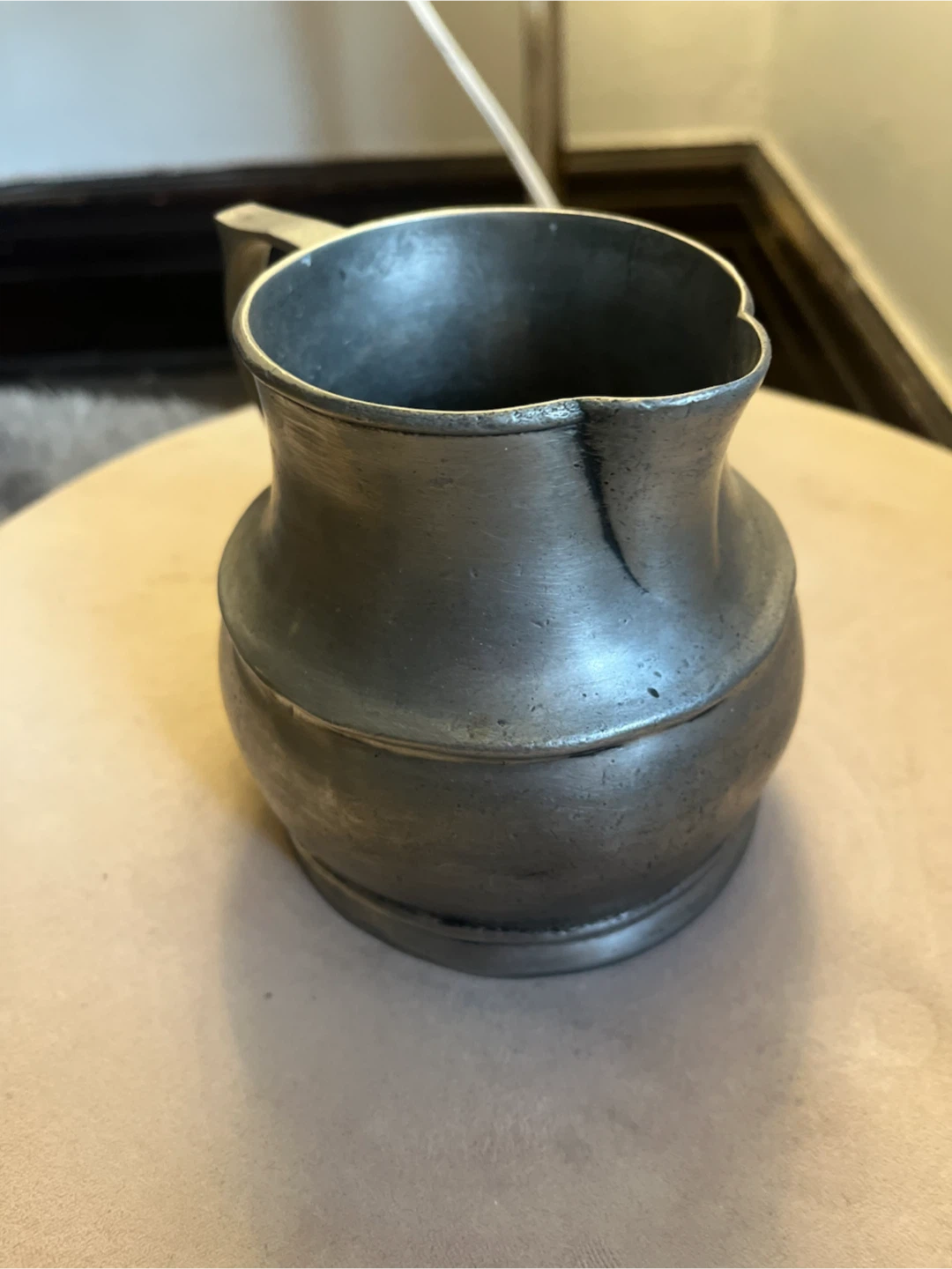 Antique Pewter Pitcher with hallmark