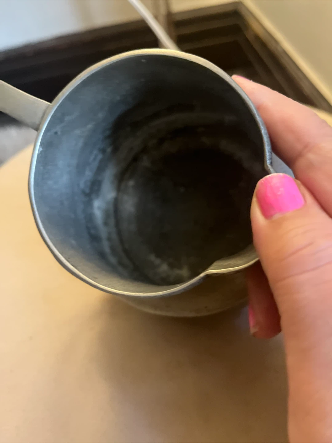 Antique Pewter Pitcher with hallmark - photo 5