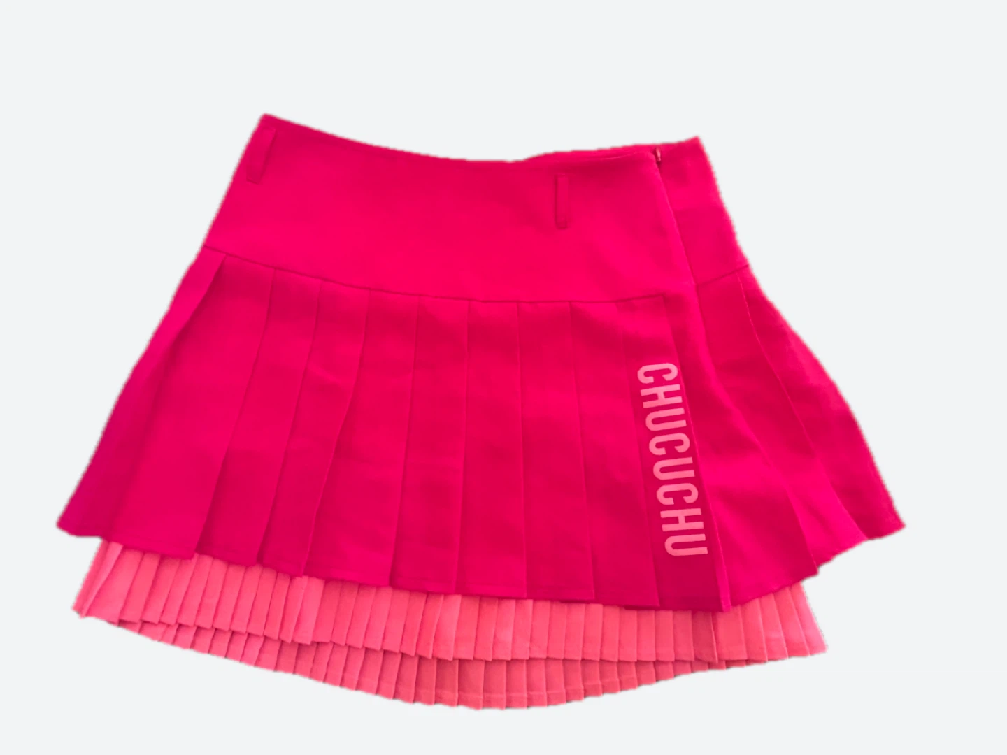 CHUCUCHU Pleated Pink Skirt