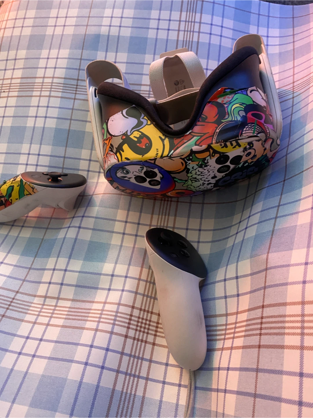 Meta quest 3 s custom sticker bomb wrap . - photo 3