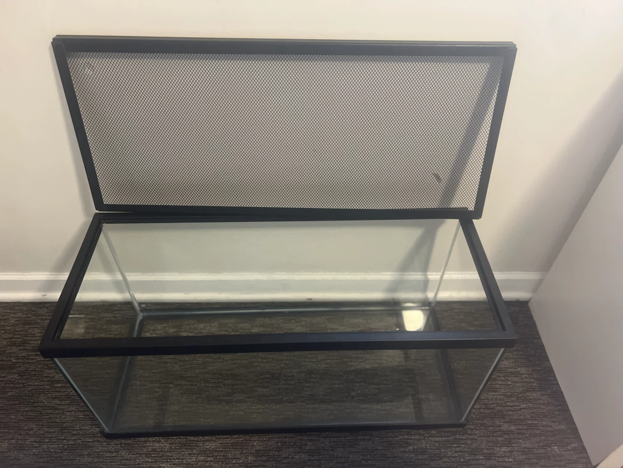 Glass Terrarium Tank with Mesh Lid