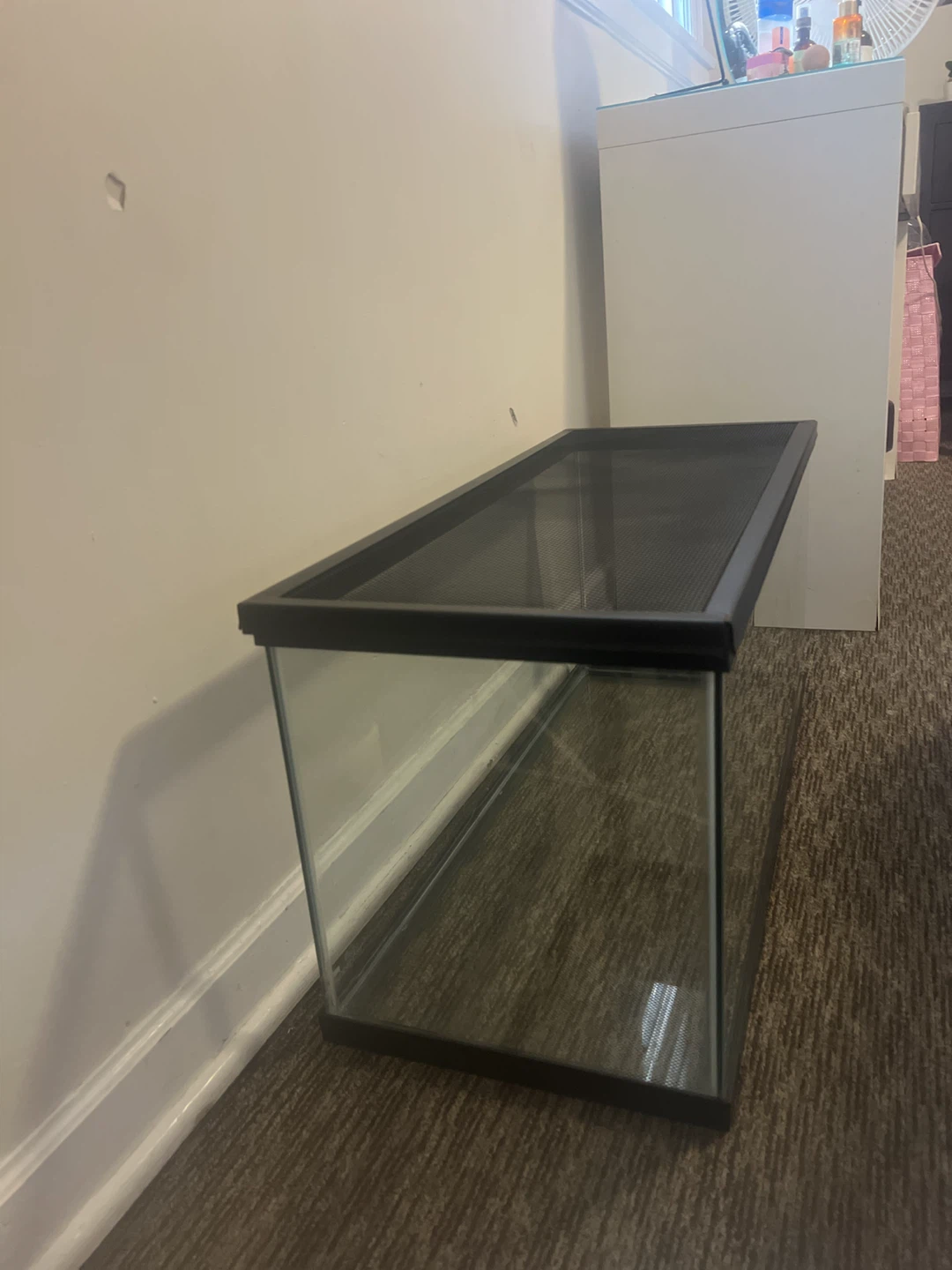 Glass Terrarium Tank with Mesh Lid - photo 2