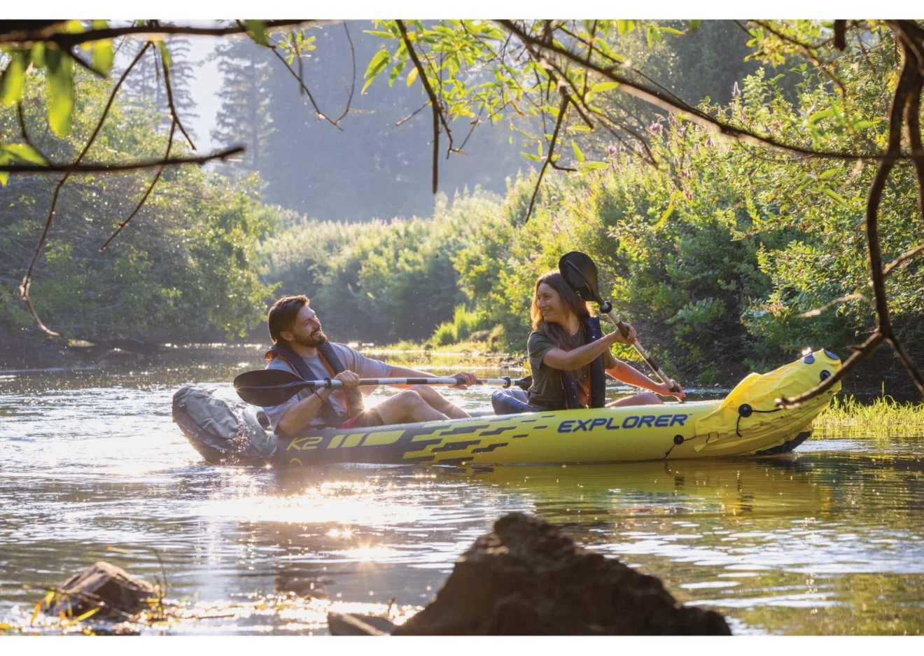 Intex Explorer K2 Kayak - Yellow - photo 3