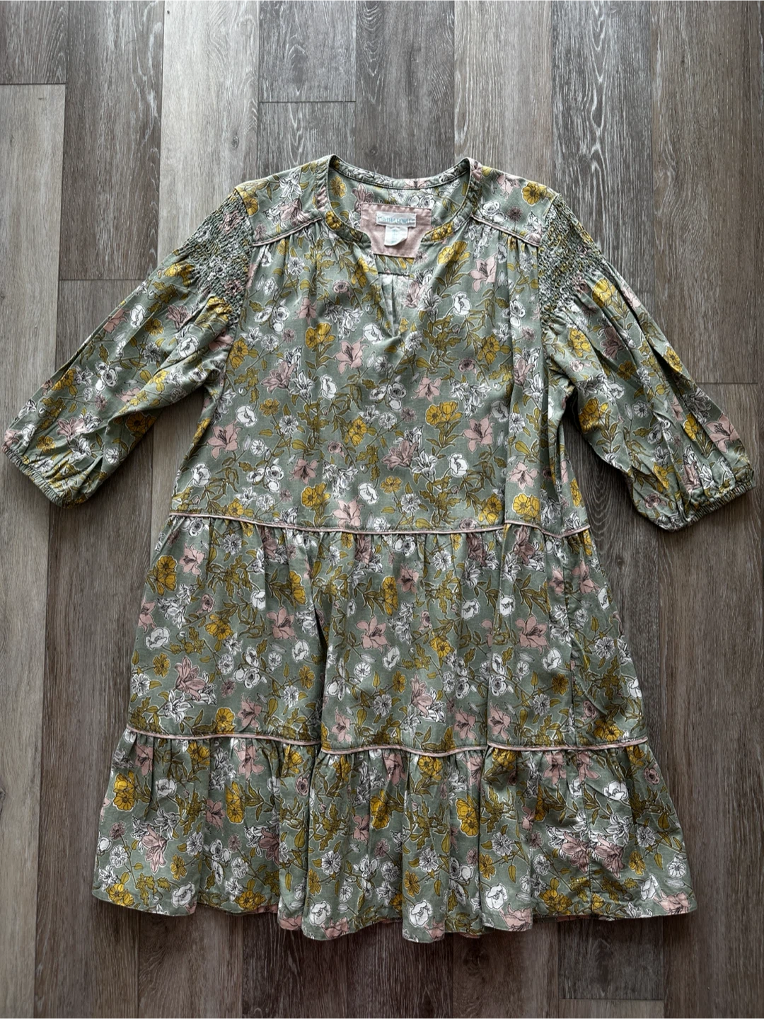Cynthia Rowley Floral Tiered Dress - Size L