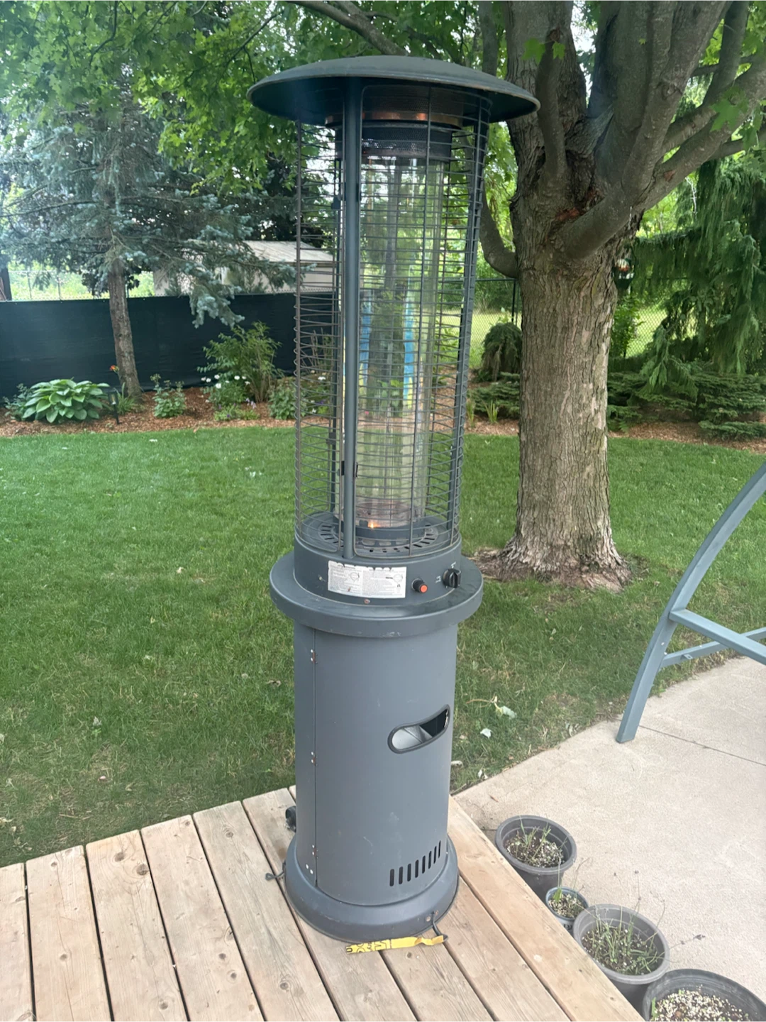 Spiral patio heater