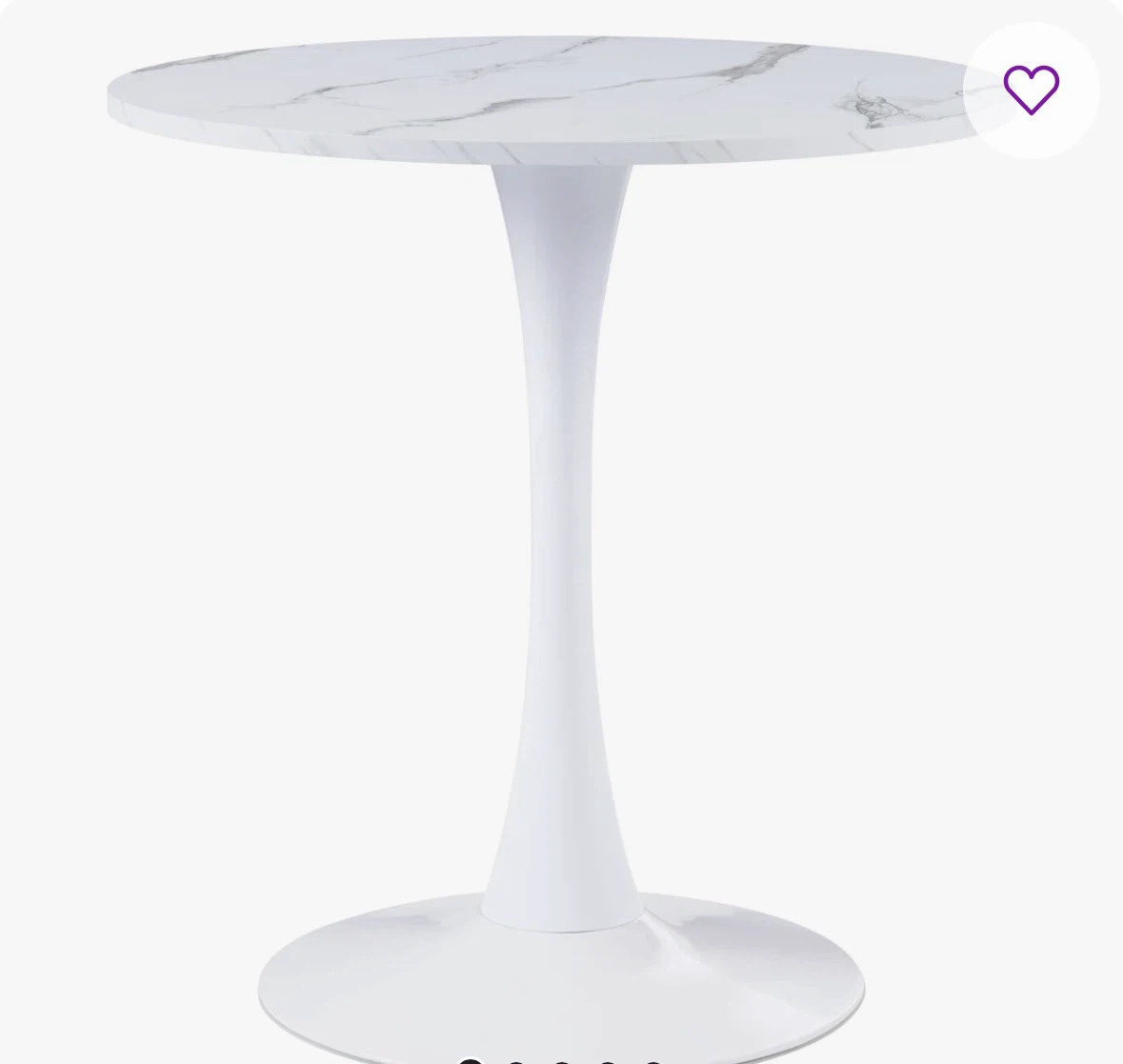 White Tulip Style Round Dining Table