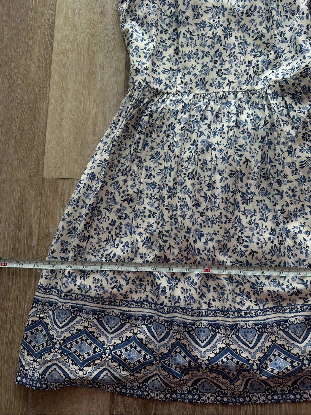Hollister Blue and White Floral Dress S - photo 2