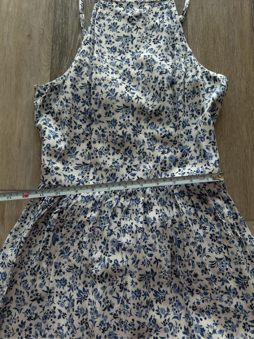 Hollister Blue and White Floral Dress S - photo 3