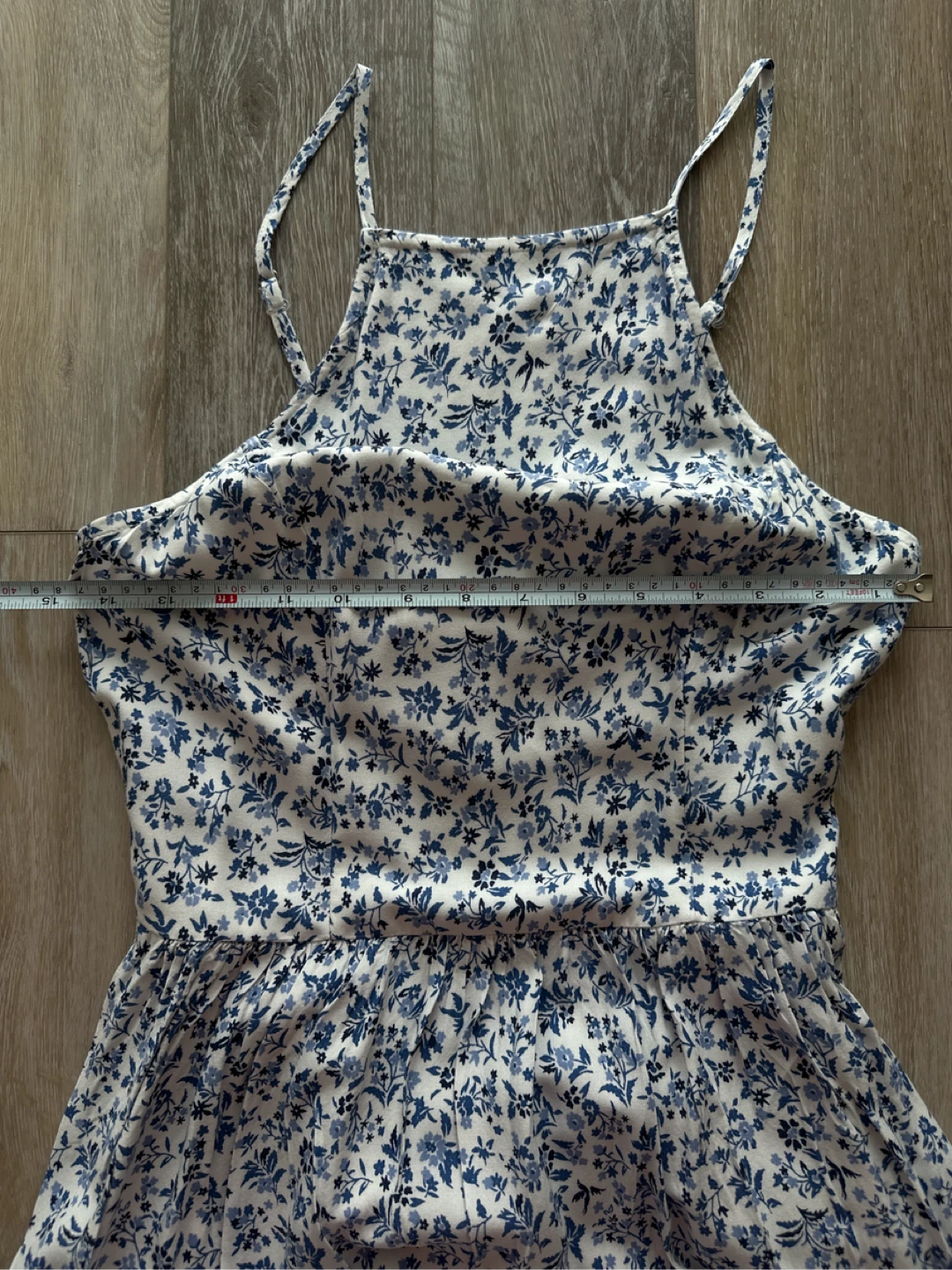 Hollister Blue and White Floral Dress S - photo 4