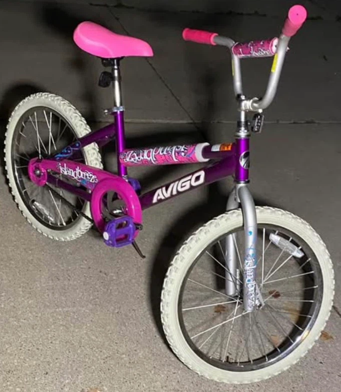 Avigo Purple Bike with Pink Accents