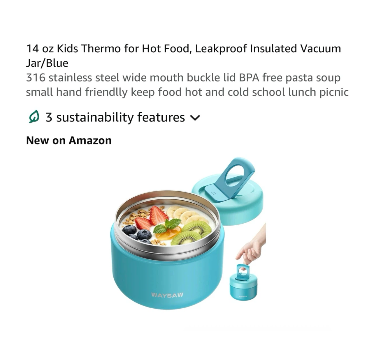 Brand new 14 oz Kids Thermo for Hot Food