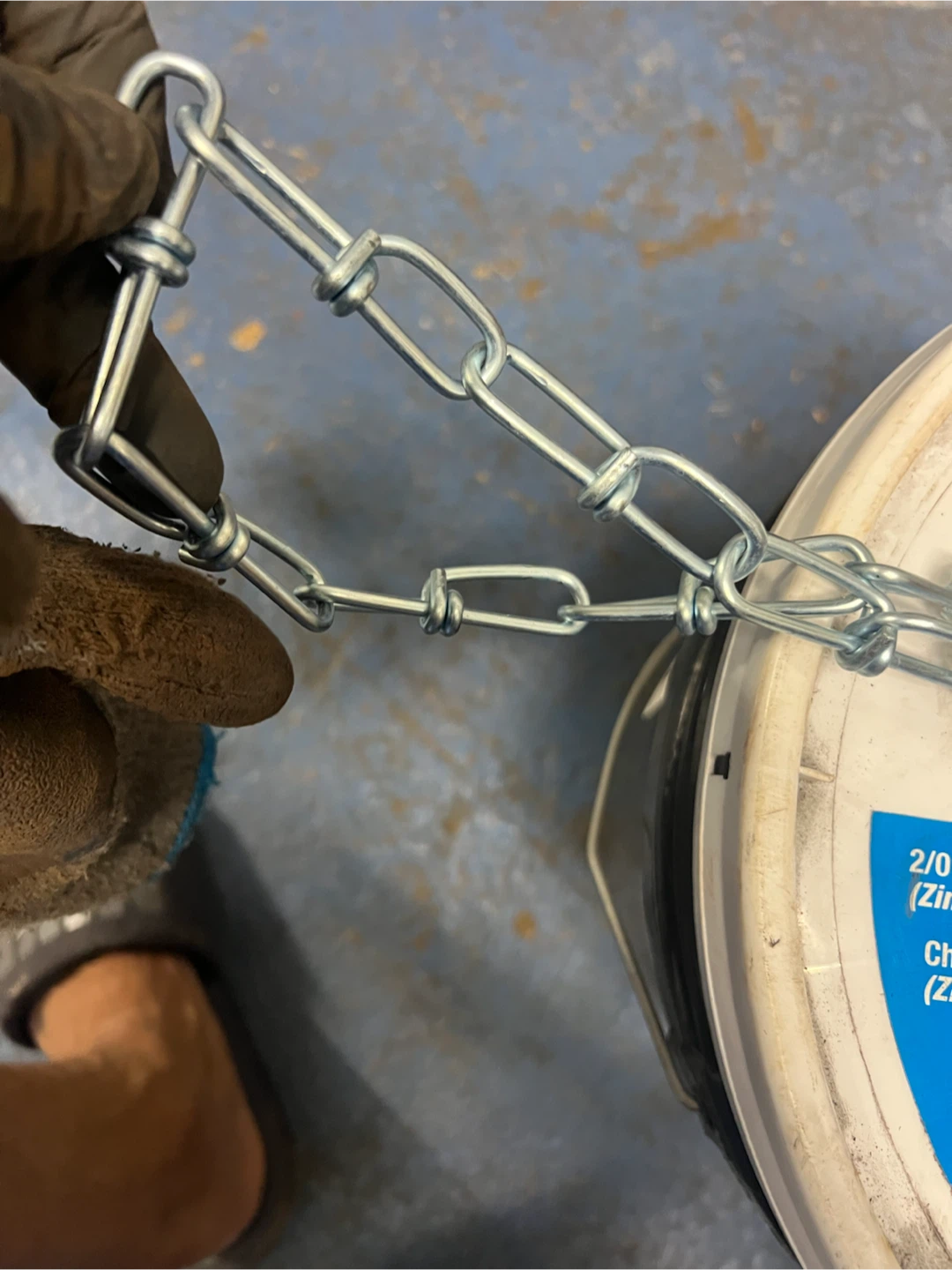 Campbell 2/0 Double Loop Chain (Zinc Plated) 350' Pail - photo 4