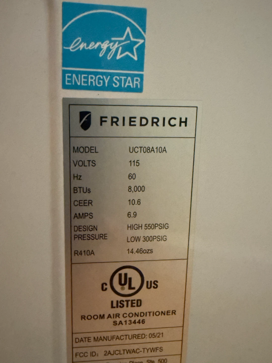 Friedrich Uni-Fit Room Through the wall AC - photo 3