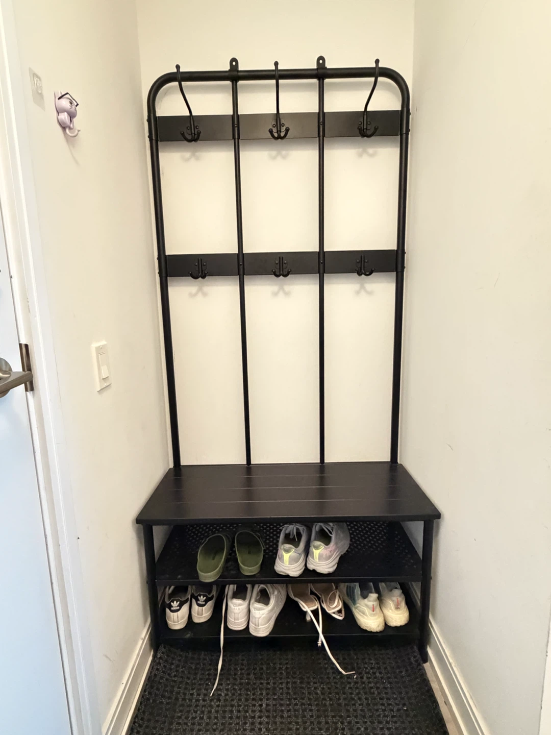 Hallway Coat Rack and Shoe Storage Unit