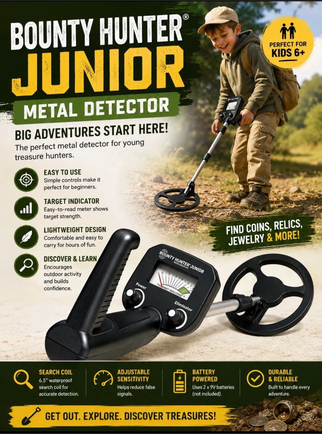 Bounty Hunter Junior Metal Detector