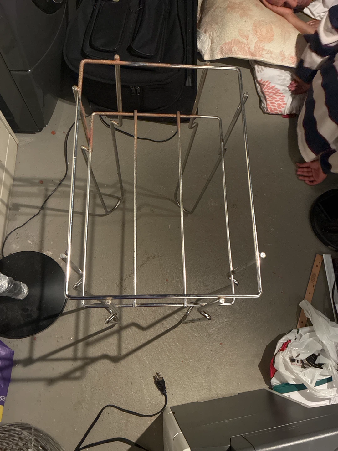 Vintage Metal Magazine Rack