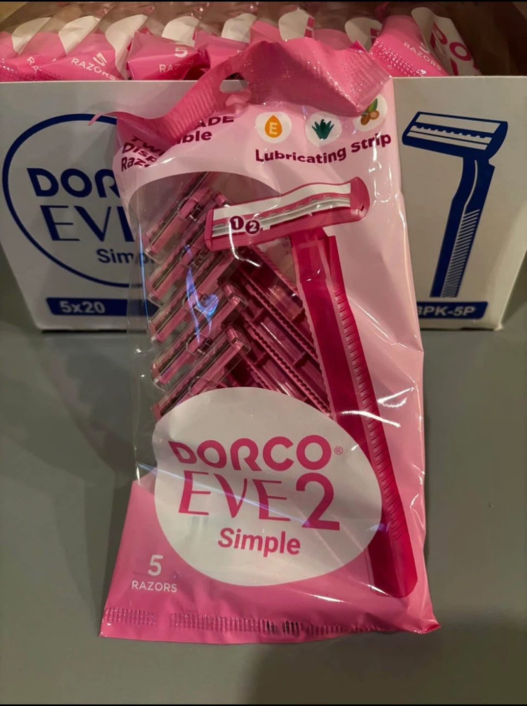 Dorco EVE 2 Simple Disposable Razors - 5 Pack - photo 3