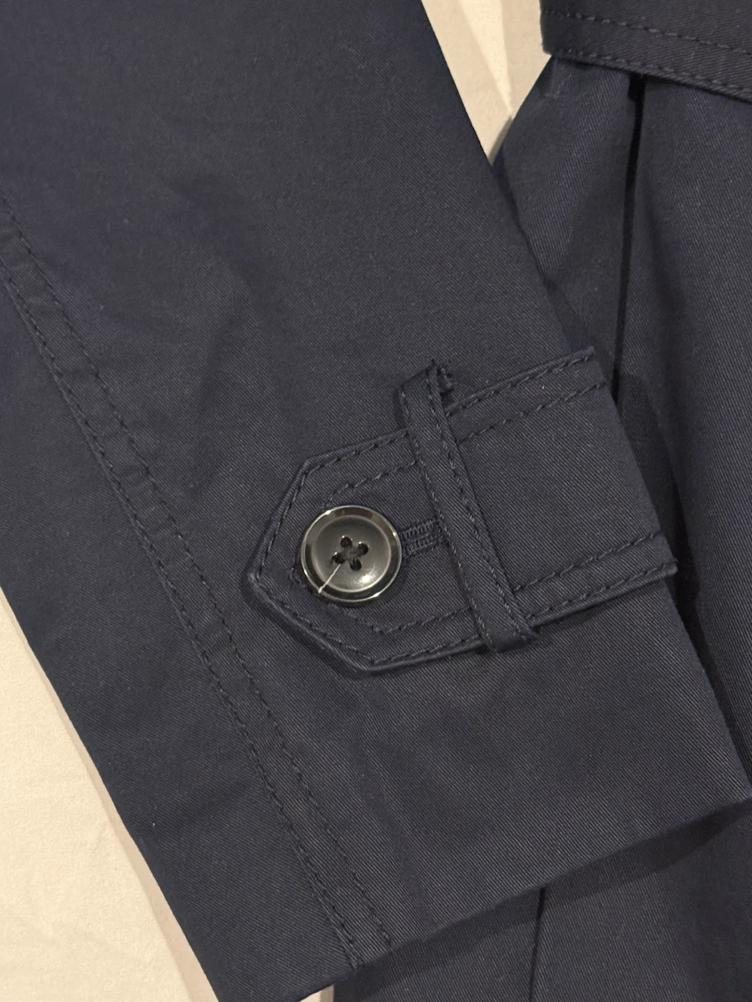 Banana Republic Navy Double-Breasted Trench Coat - Size 0 - photo 5