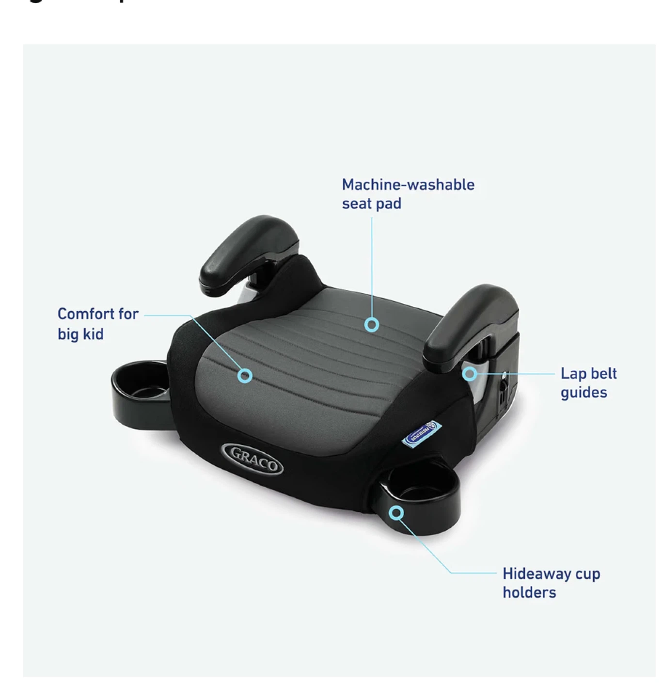 New Graco TurboBooster 2.0 Backless Booster Car Seat - photo 4
