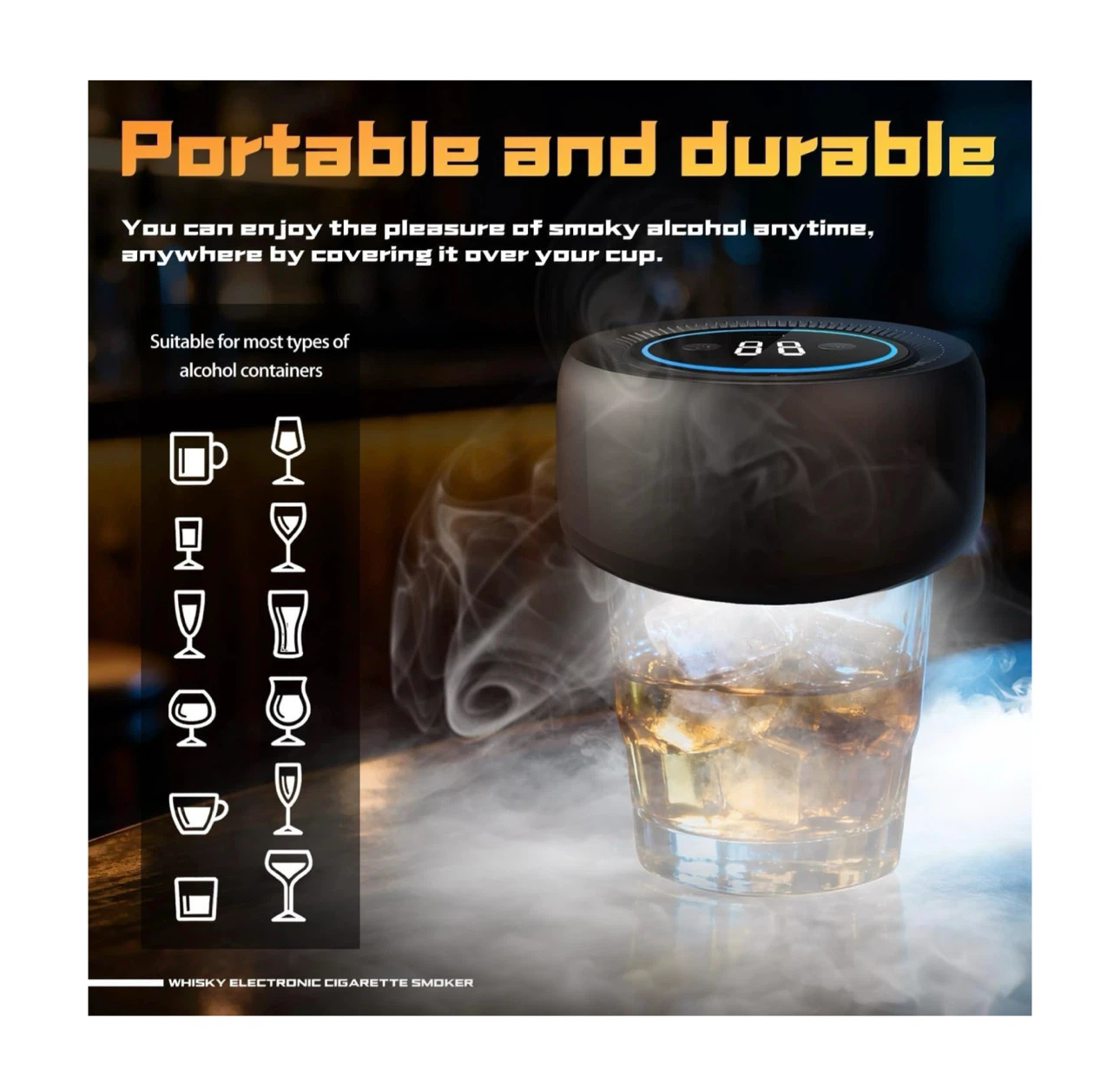 Brand new Electric Whiskey Smoker Kit with Led Lights - photo 3