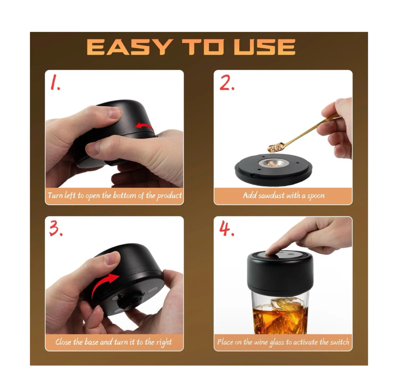 Brand new Electric Whiskey Smoker Kit with Led Lights - photo 5
