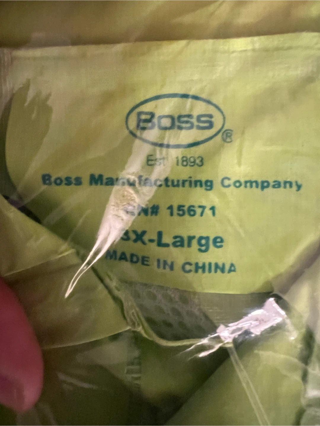 Boss 35 mil High Visibility Rain Jacket 3X-Large - photo 5
