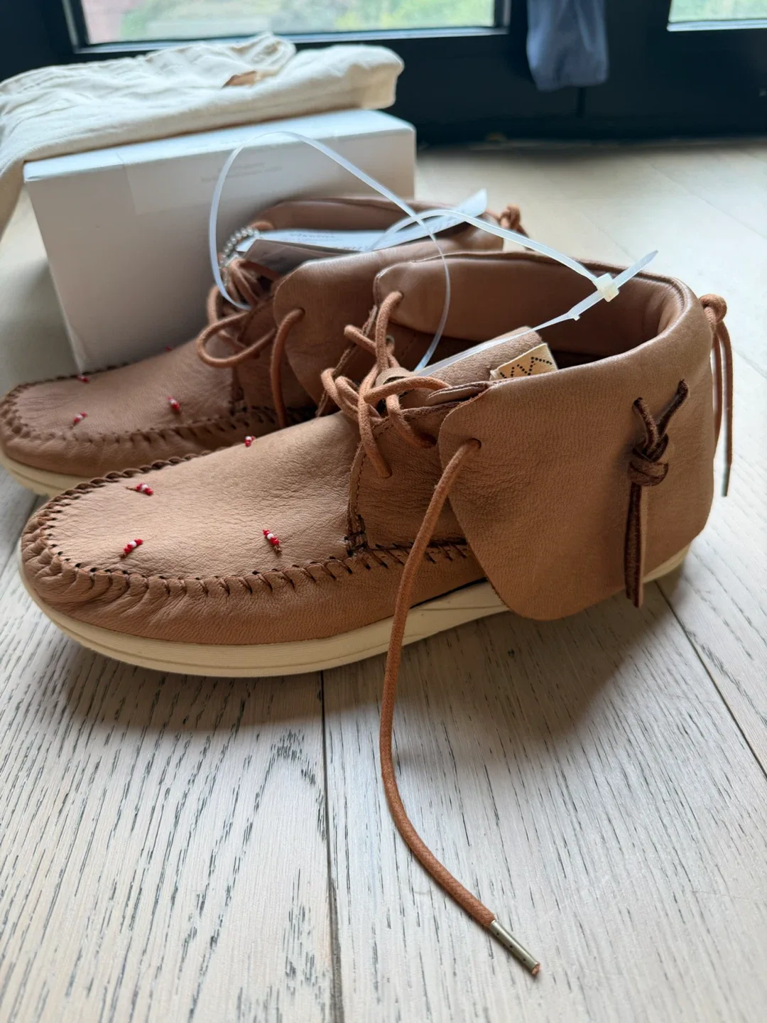 Visvim FBT Lhamo Folk Boots Light Brown Size 8 - photo 3